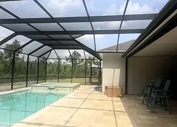 Mansard pool enclosure - Palm Coast Florida